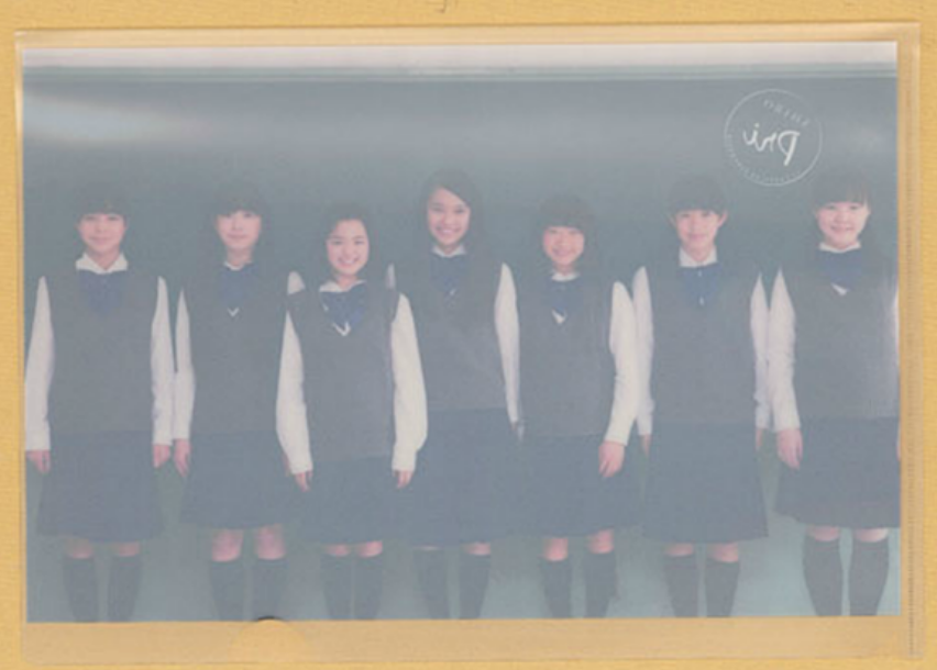 クリアファイル白版側